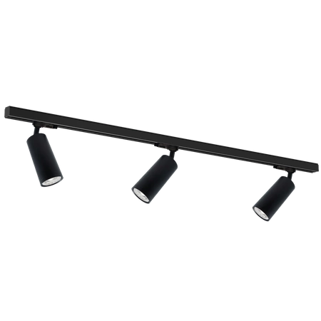 Zestaw Szynoprzewód 3xMica (GU10) + Prowadnica 1,5m - Czarny, ML8277