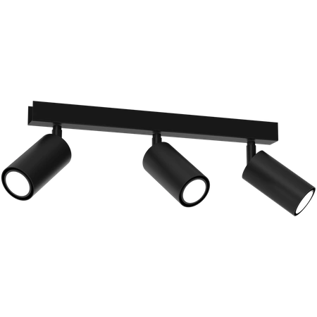 Lampa sufitowa HUDSON, MLP8796, czarna, 3x8W GU10