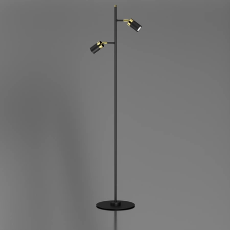 Lampa podłogowa JOKER BLACK/GOLD 1xGU10