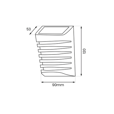 Kinkiet Solarny Strip 3000K