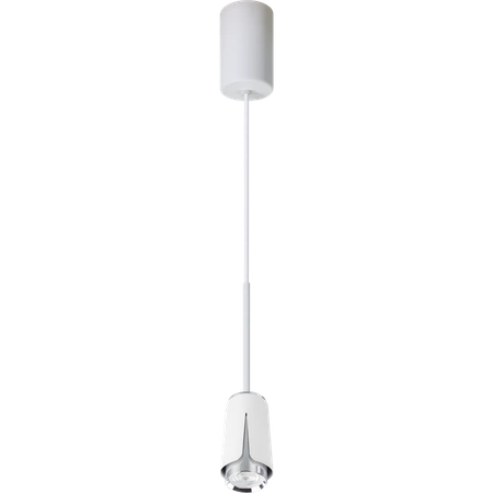 FLOWER WHITE CHROME LAMPA WISZĄCA 1xGU10