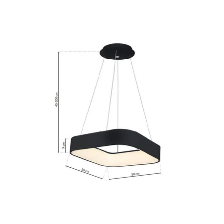Lampa wisząca ASTRO BLACK LED, śr 50 cm