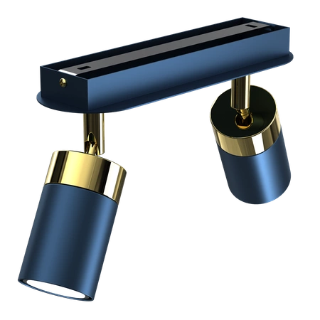 Lampa sufitowa JOKER NAVY BLUE/GOLD 2xGU10