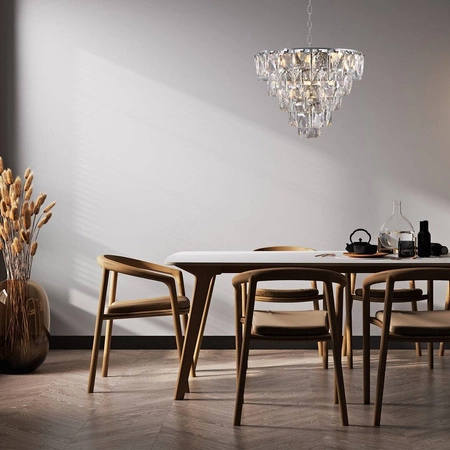 Lampa wisząca żyrandol glamour CHELSEA CHROME ML6001