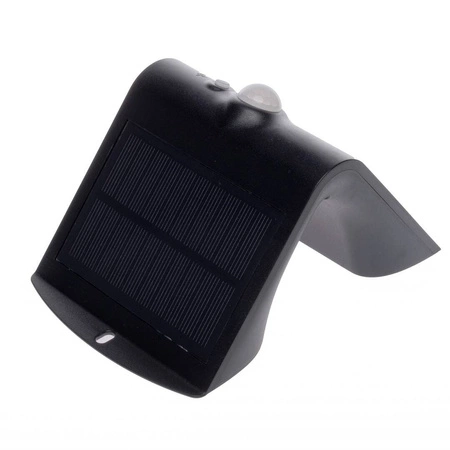 Lampa Solarna BUTTERFLY Czarna 1,5W barwa neutralna 4000K z czujnikiem ruchu i zmierzchu EKO3867