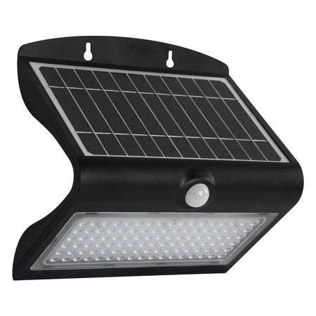 Lampa solarna BUTTERFLY czarna 6,8W barwa neutralna 4000K z czujnikiem ruchu i zmierzchu EKO3881