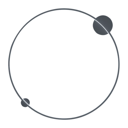 Lampa sufitowa/ścienna SATURNO, czarna, 46W LED, barwa neutralna 4000K, ML8860