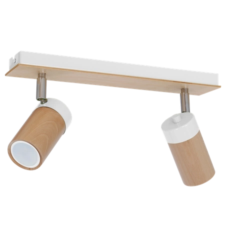 Lampa sufitowa nowoczesna reflektorek spot BARON II biały szer. 37cm