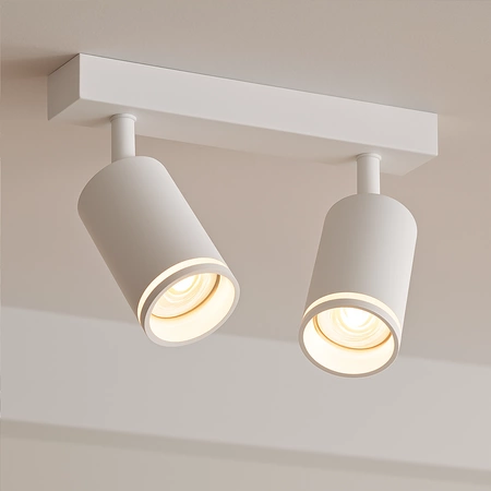 Oprawa Pipe Ring Spot Biały 2xGU10