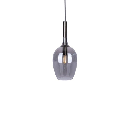 Lampa wisząca LUGANO, czarny/chrom/dymiony, 1x40W E14, ML8813