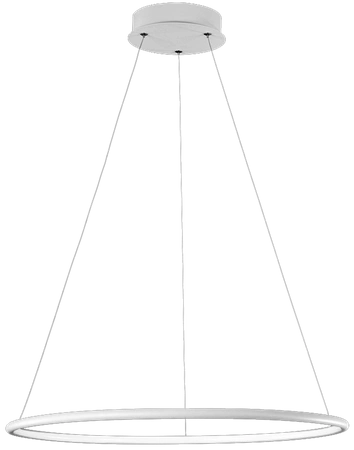 Lampa wisząca okrąg pierścień 40cm ORION WHITE LED barwa ciepła 3000K