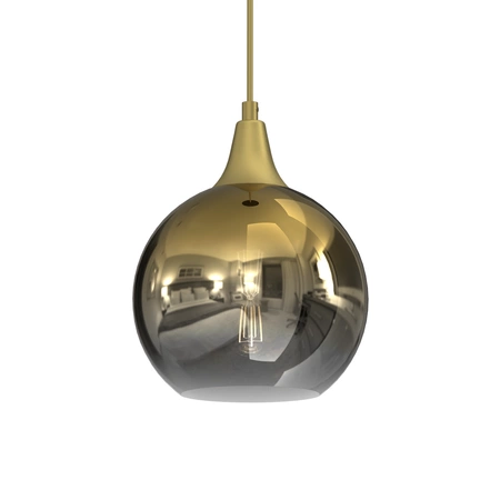 Lampa wisząca MONTE GOLD, 20 cm, MLP8400, złoty/dymiony, 1x60W E27
