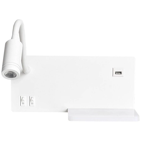 Lampa nocna z półką SHELF WHITE LED 4W+5W+2W ML6343