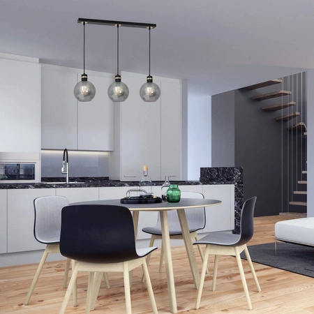 Lampa wisząca listwa OMEGA BLACK / GOLD MLP6531