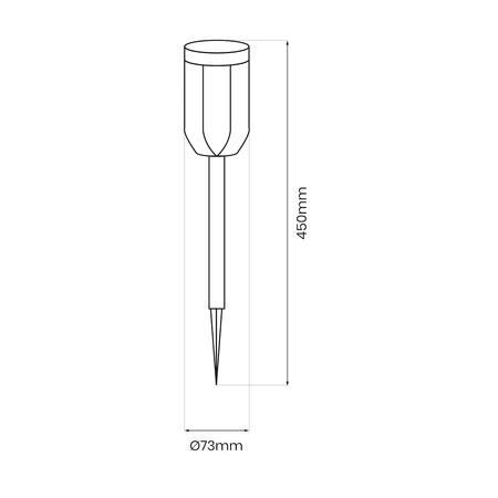Słupek Solarny Phil 3000K IP44