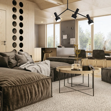 Lampa sufitowa LINTERNA, MLP8677, czarna, 3x11W GX53