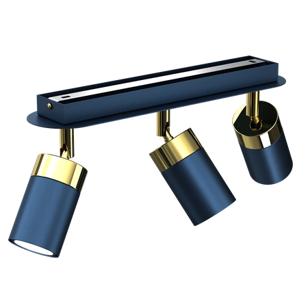 Lampa sufitowa JOKER NAVY BLUE/GOLD 3xGU10