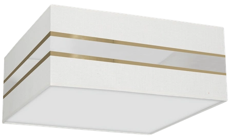 Lampa sufitowa ULTIMO WHITE, MLP7348, 50 cm, biały/transparentny/złoty, 3x60W E27