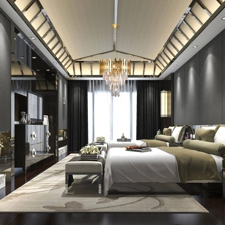 Żyrandol glamour ASPEN II GOLD ML6000