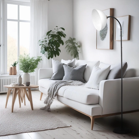 Lampa podłogowa ZACK Black 1xE27