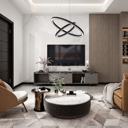 Lampa wisząca GALAXIA, ML8422, czarna, 46W LED, barwa ciepła 3500K