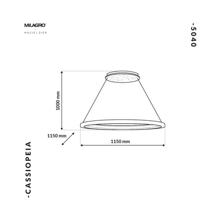 Lampa Wisząca CASSIOPEIA 14W LED