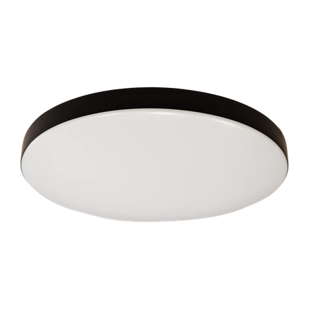 Plafon z czujką ruchu i zmierzchu MAYA BLACK LED 13W PIR szer. 33 cm | Czarny