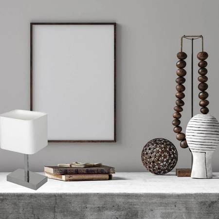 Lampka stołowa NAPOLI WHITE/CHROME 1xE27 ML6363