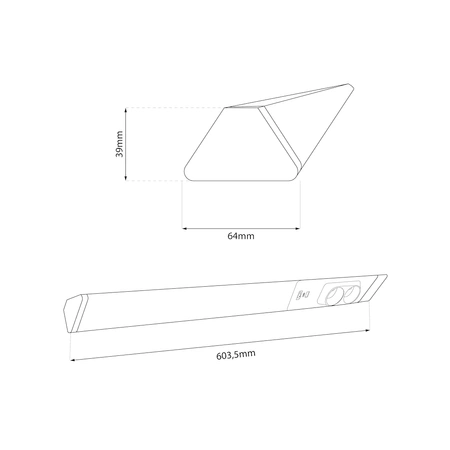 Lampa Podszafkowa Dual 18W 4000K USB-A/C + Gniazda 230V