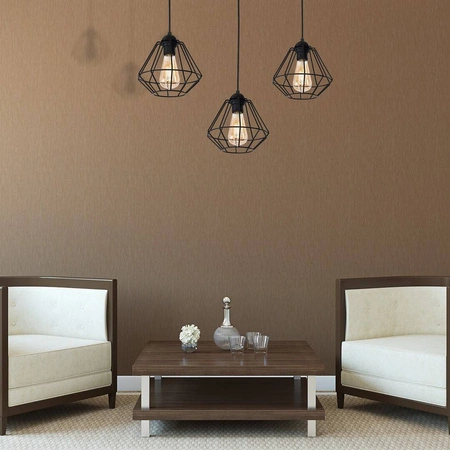 INDUSTRIALNA Lampa wisząca COLIN BLACK 3xE27 MLP4790