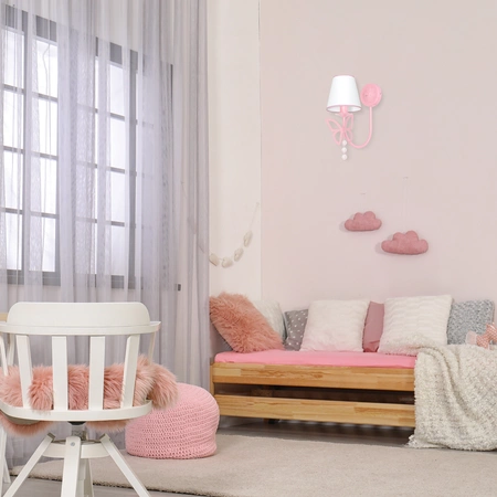 Kinkiet dziecięcy CHARLOTTE różowy