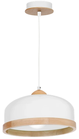 Lampa wisząca nowoczesna zwis STUDIO biały śr. 32cm