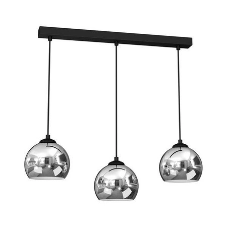 Lampa wisząca TORO, MLP7468, czarny/chrom, 3x40W E27