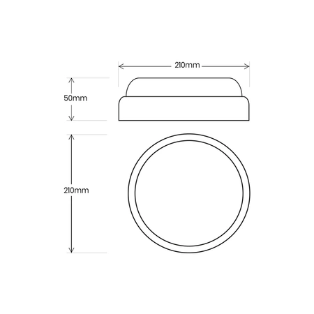 Oprawa Kanałowa Davo Okrąg 18W 4000K IP64 Biały