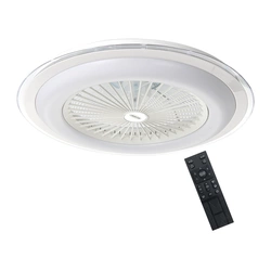 Plafon lampa sufitowa LED ZONDA WHITE 48W z wentylatorem oraz funkcją ściemniania I biały I ML8504