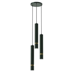 Lampa wisząca JOKER, MLP8919, zielony/złoty, 3x8W GU10