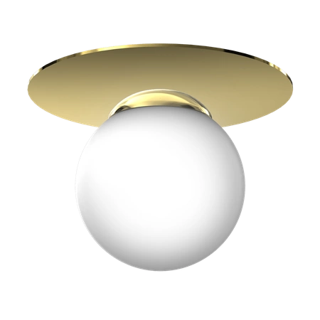 Lampa sufitowa PLATO, MLP7968, biały/złoty, 1x40W E14