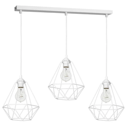 Lampa wisząca BASKET, biała, 3x60W E27, MLP7213