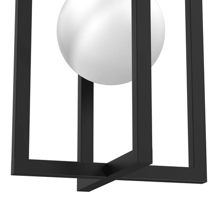 Kinkiet DIEGO, MLP8567, czarny z białym kloszem, 1x40W E14