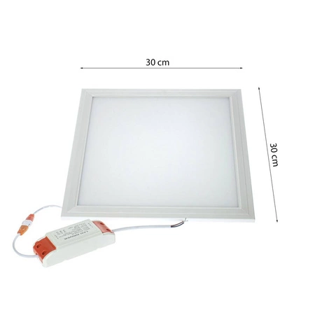 PANEL LED, 30x30, 18W, barwa neutralna 4000K, 1100lm, EKP1811