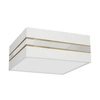 Lampa sufitowa ULTIMO WHITE, MLP7348, 50 cm, biały/transparentny/złoty, 3x60W E27