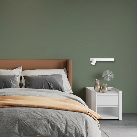 Kinkiet Magnet 9W+1xGU10 3000/4000K Biały Lewy