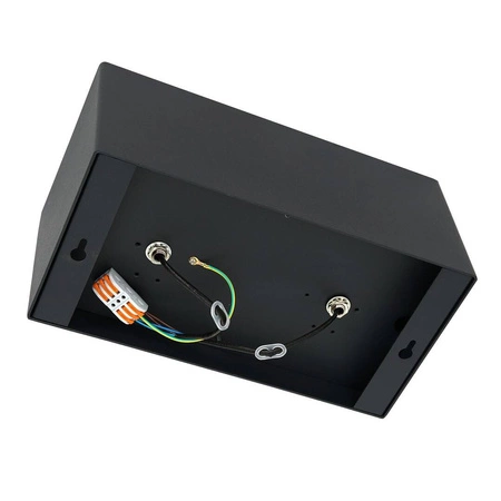 Oprawa Natynkowa BOX Plaza 2xGU10 AR111 Czarna w nowoczesnym stylu