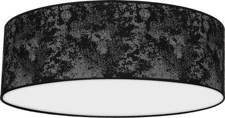 Lampa sufitowa SATINO, Ø60cm, czarny/srebrny, 3x60W E27, MLP7330