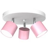 Lampa sufitowa DIXIE PINK 3xGX53 szer. 30cm | różowy