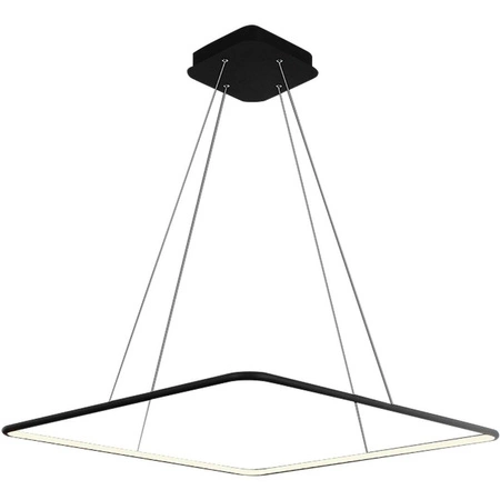 Lampa wisząca kwadratowa NIX BLACK LED 40cm ciepła 3000K