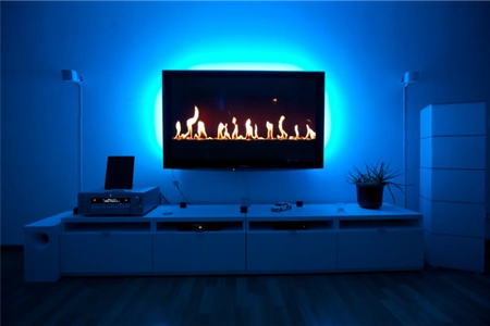 TAŚMA LED USB TV 2X50CM barwa niebieska