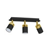 Lampa sufitowa JOKER, MLP6125, czarny/złoty, 3x8W GU10