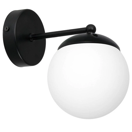 Nowoczesna lampa ścienna kinkiet LIMA BLACK 1xE14 MLP6521