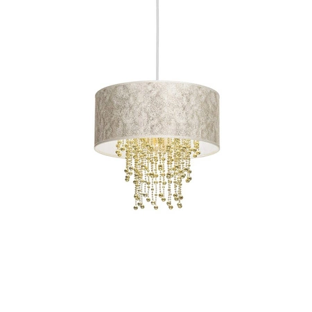 Nowoczesna lampa wisząca ALMERIA WHITE/GOLD 1xE27 MLP6446